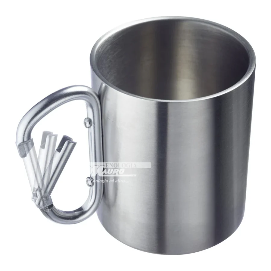 Tazza Con Manico Moschettone Inox - 300 Ml