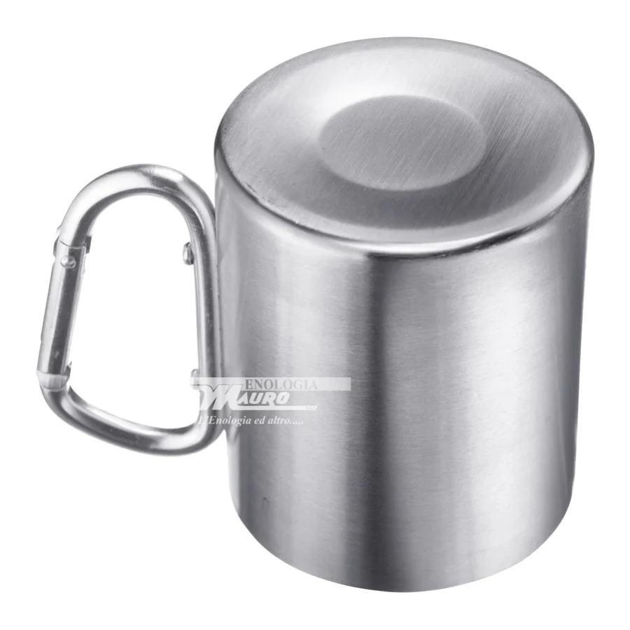 Tazza Con Manico Moschettone Inox - 300 Ml