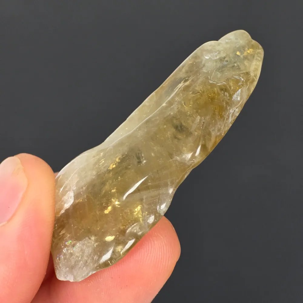 Ametista verde (prasiolite) levigata - pezzo unico | Modello 2