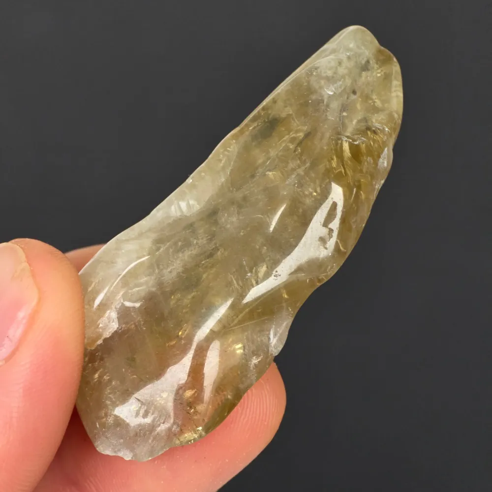 Ametista verde (prasiolite) levigata - pezzo unico | Modello 2