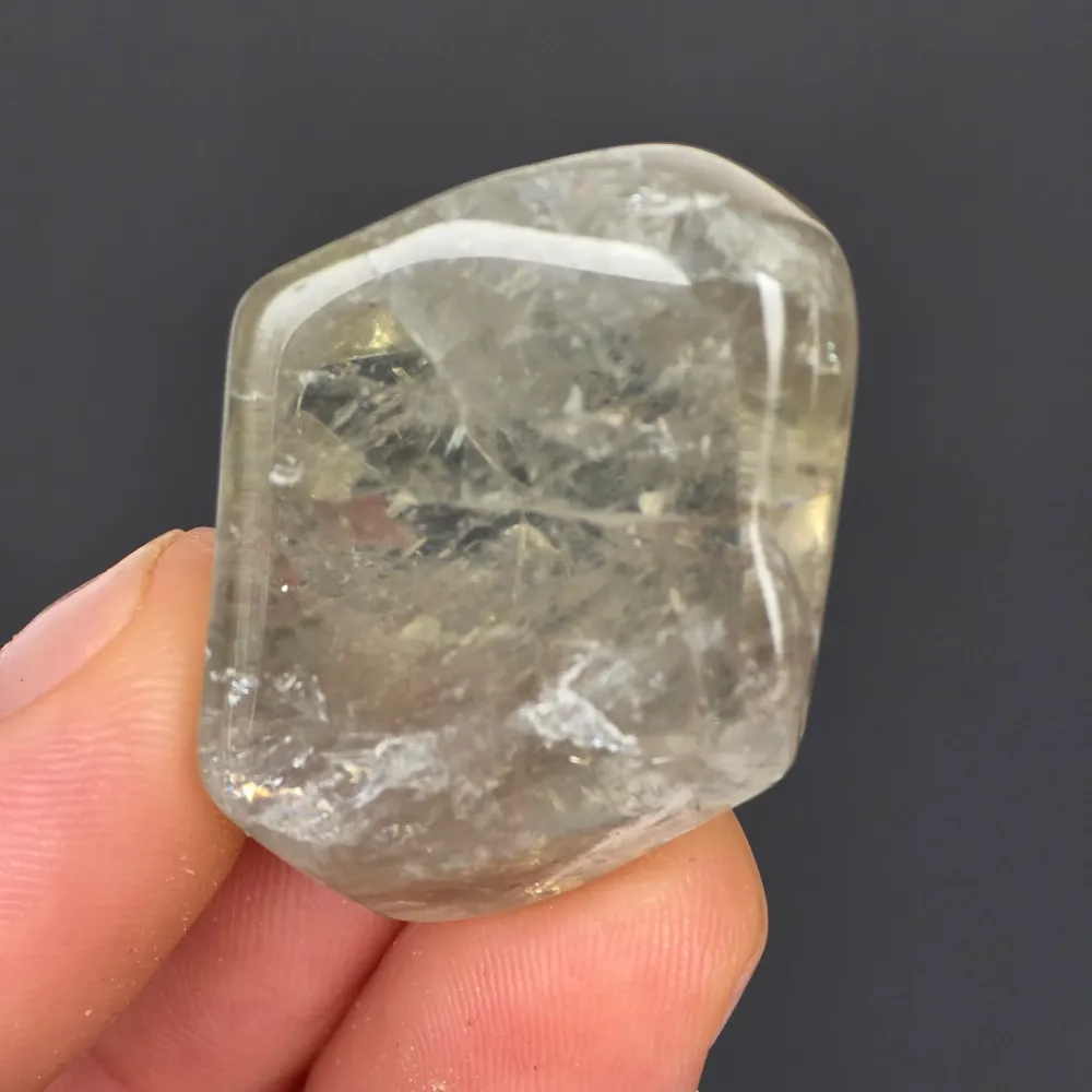 Ametista verde (prasiolite) levigata - unico | Modello 6