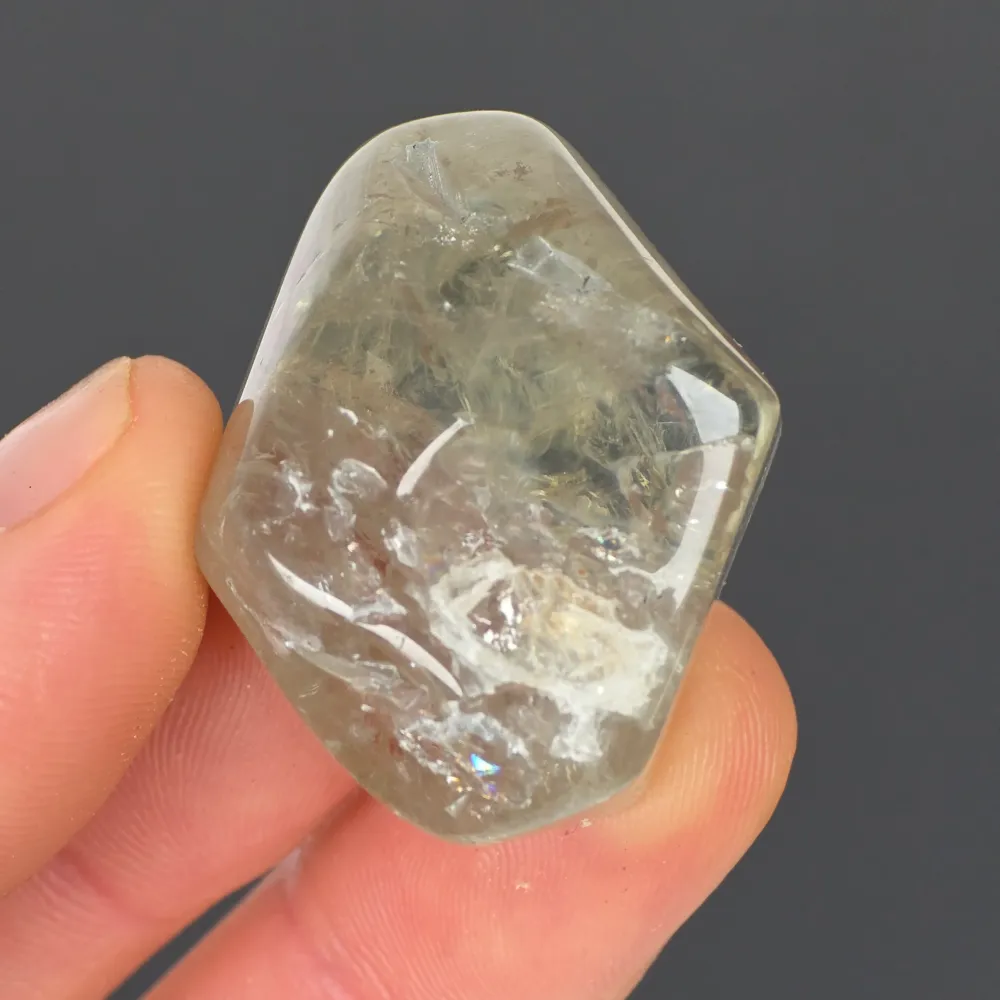 Ametista verde (prasiolite) levigata - unico | Modello 6