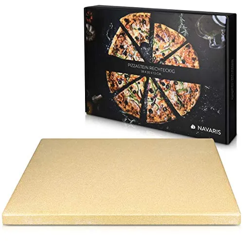 Navaris Pietra refrattaria per Cottura Pizza XL- XL - Rettangolare