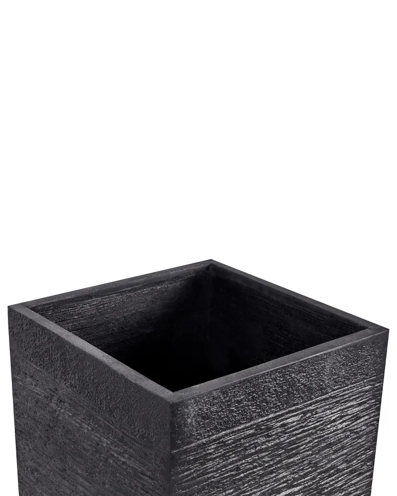 Plant Pot Fibre Clay Nero notte 40 x 40 x 77 cm DION