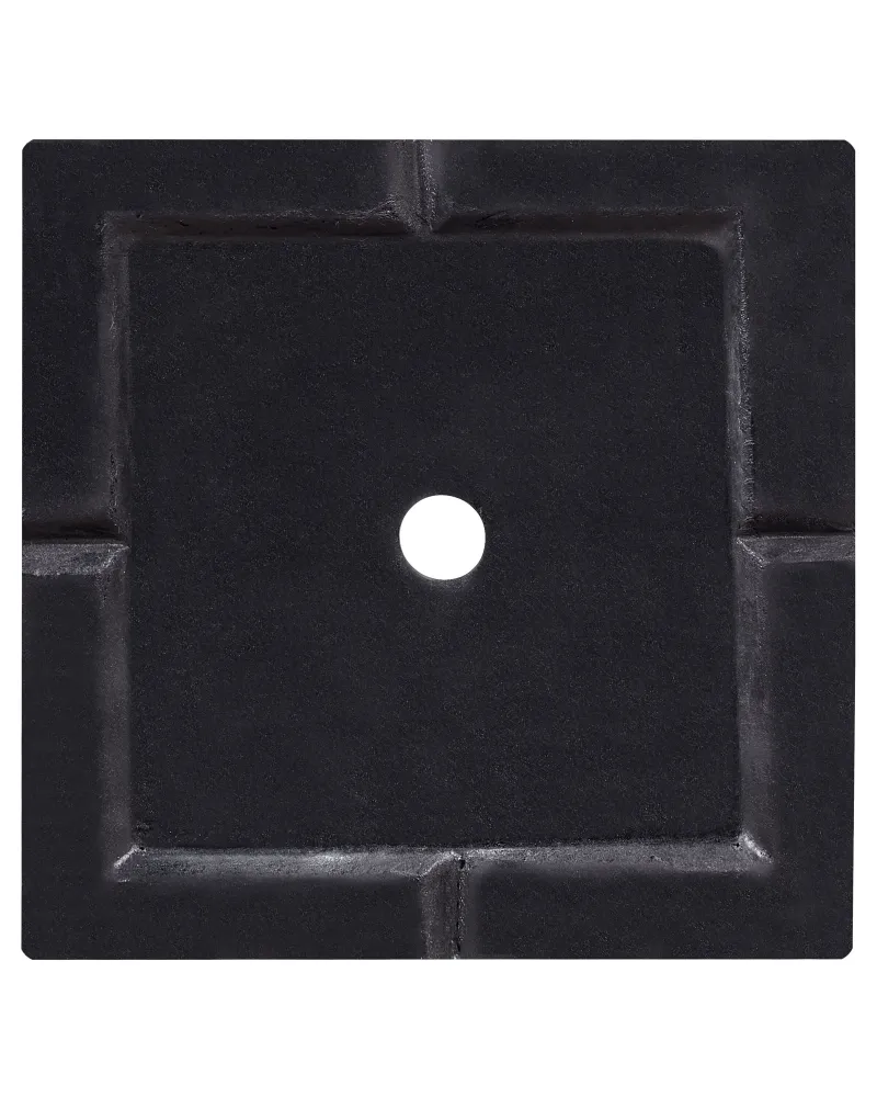 Plant Pot Fibre Clay Nero notte 40 x 40 x 77 cm DION