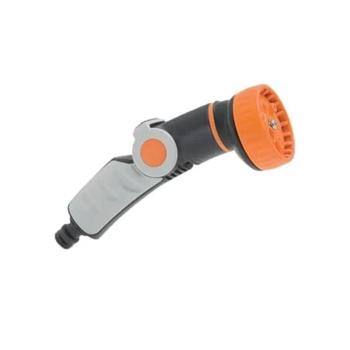 GF GARDEN Lancia ergonomica portata variabile, 8 Jet Diversi | Pistola per Irrigazione con aggangio rapido | MADE ITALY
