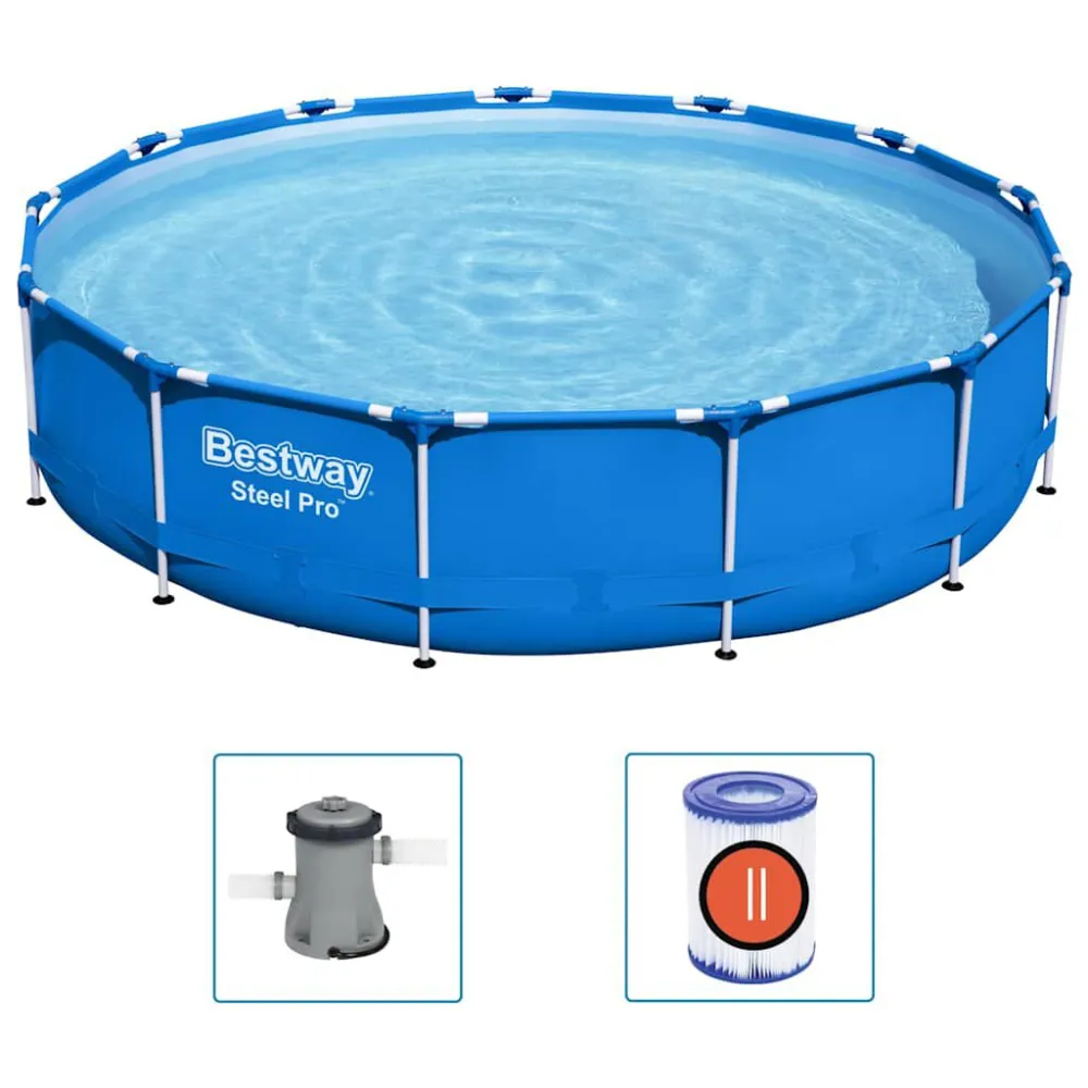 Bestway Telaio Piscina acciaio Pro 396x84 cm
