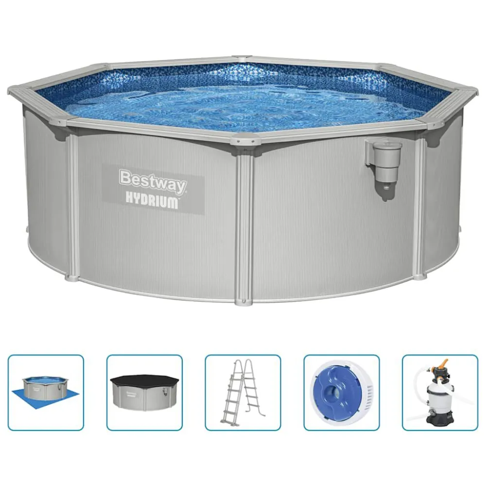 Piscina Rigida Bestway Telaio Piscina Fuori Terra Rotonda Hydrium 360x120 cm