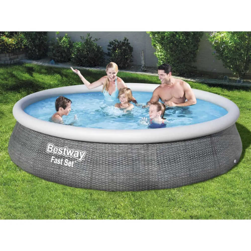 Bestway Set Piscina Gonfiabile con Pompa Veloce Set 196x84 cm