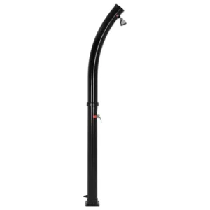 Piscina Cornice Doccia solare curva nera 20 L PVC per piscine + soffione acqua calda ML-DESIGN