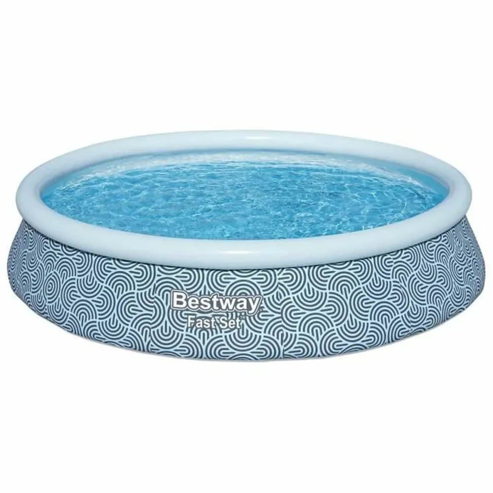 Piscina Gonfiabile Bestway Azzurro 396 x 84 cm con Copertura di Sicurezza