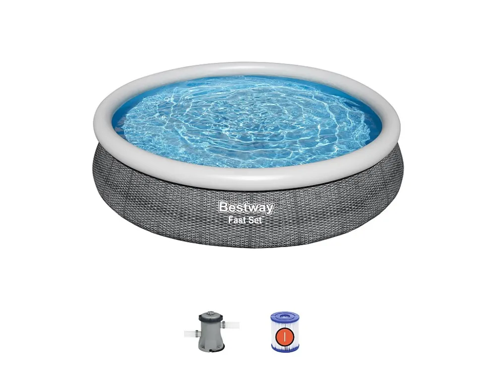 Piscine hors sol Svelto Set™ - Ronde - 366 x 76 cm- Pompe et cartouche de filtration