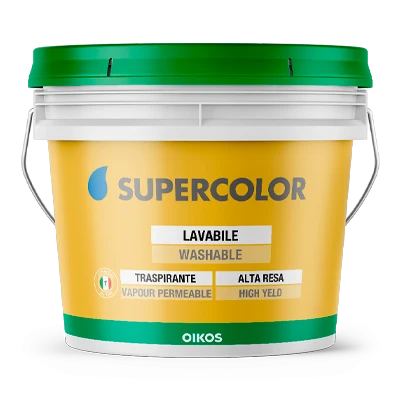 Oikos - Supercolor bianco lt.14 Pittura lavabile ad altissima resa