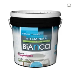 Pittura Bianca 4 lt extra traspirante, tempera per interni