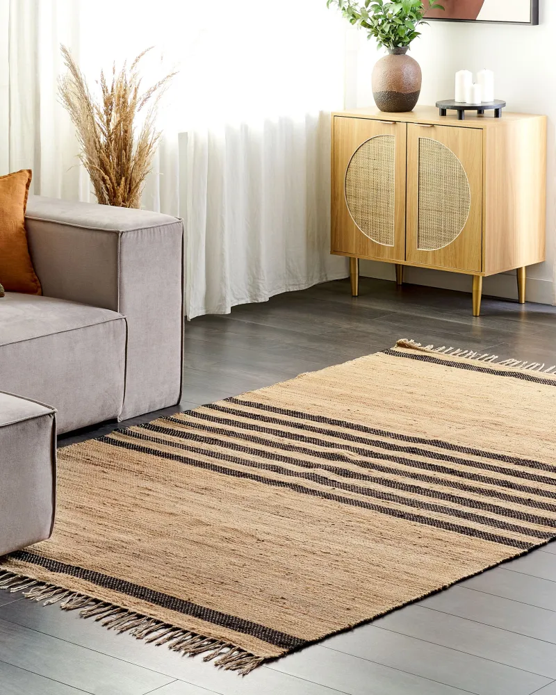Tappeto iuta crema 160 x 230 cm ERICEK