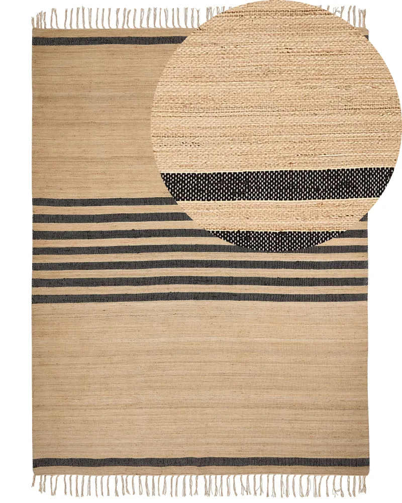 Tappeto iuta crema 160 x 230 cm ERICEK