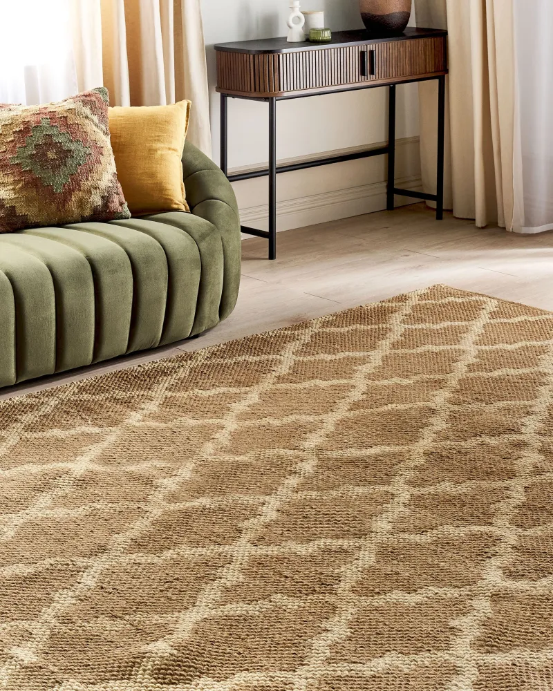 Tappeto iuta nocciola 160 x 230 cm MERMER