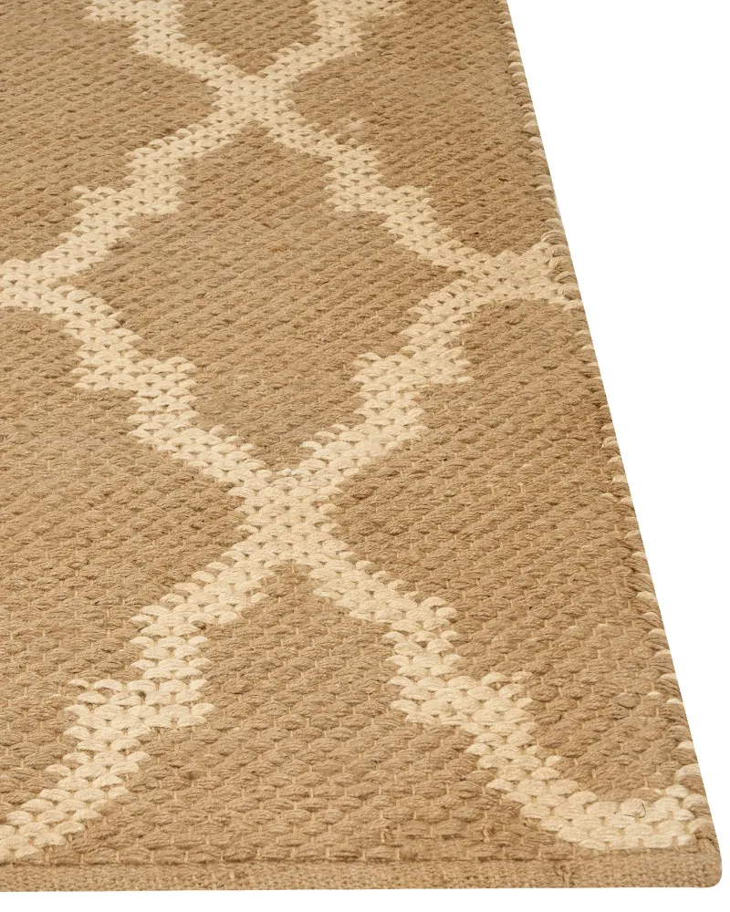 Tappeto iuta nocciola 160 x 230 cm MERMER