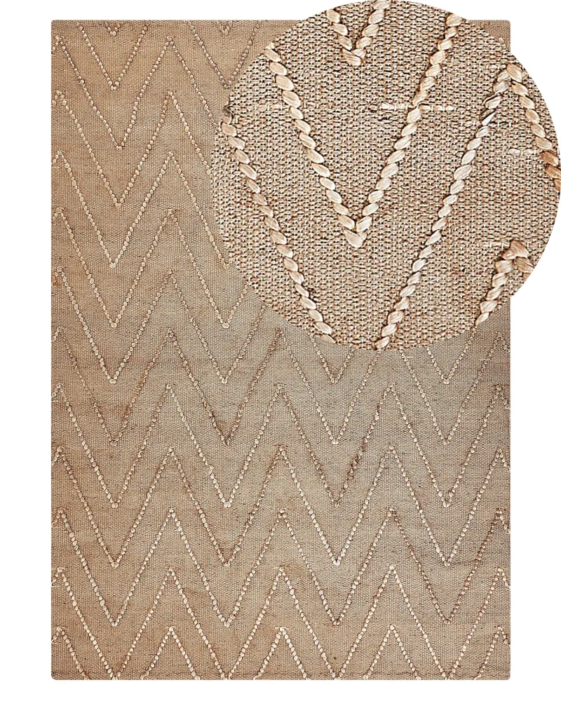 Tappeto iuta sabbia 160 x 230 cm DADAY