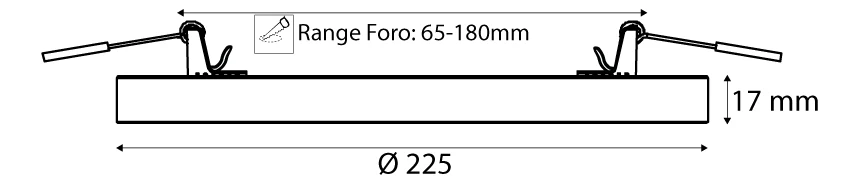 Plafoniera led Imperia iNEBULA 2IN1 D.225 3CCT 3POWER 6W/12W/18W 3000/4000/6000K 214275