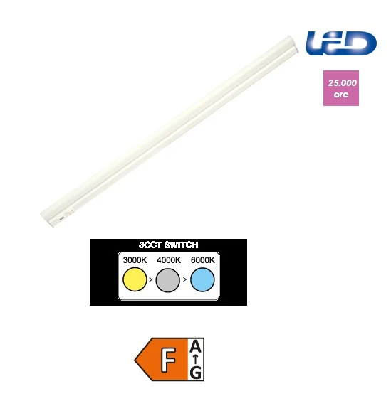 Plafoniera reglette led Imperia iREGLETTE 3CCT 22W 230V SOTTOPENSILE 150CM 3000/4000/6000K 208403