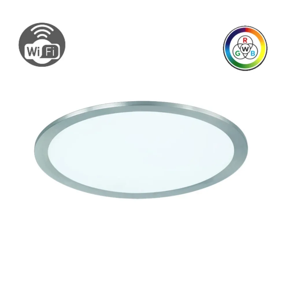 Plafoniera Smart LED Griffin RGB + CCT 15W 1780lm Ø30 cm con Telecomando e App WIZ