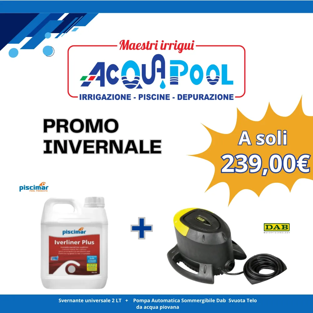 EUROCOVER DAB ELETTROPOMPA AUTOMATICA SVUOTATELO + INVERLINER 2 LT SVERNANTE