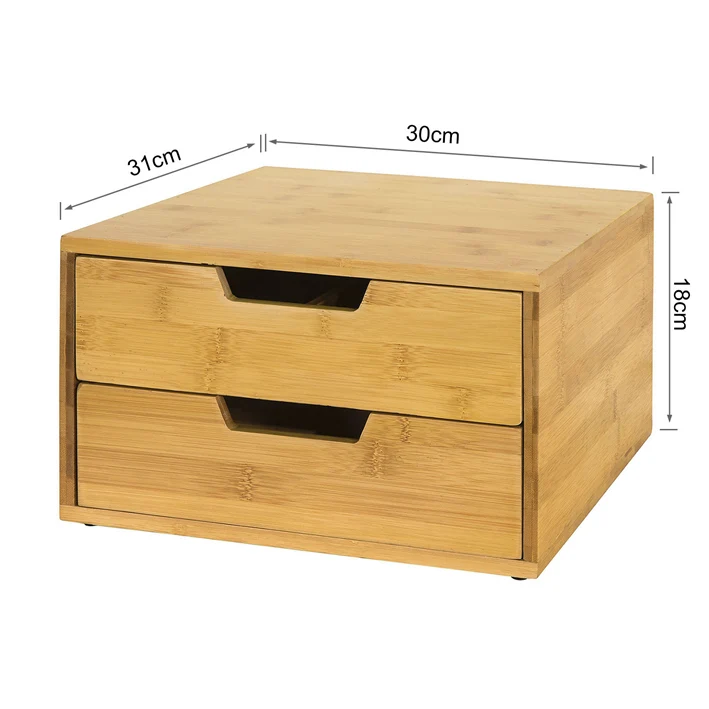 SoBuy Cassetto porta capsule bambù 30x31x18cm FRG82-N