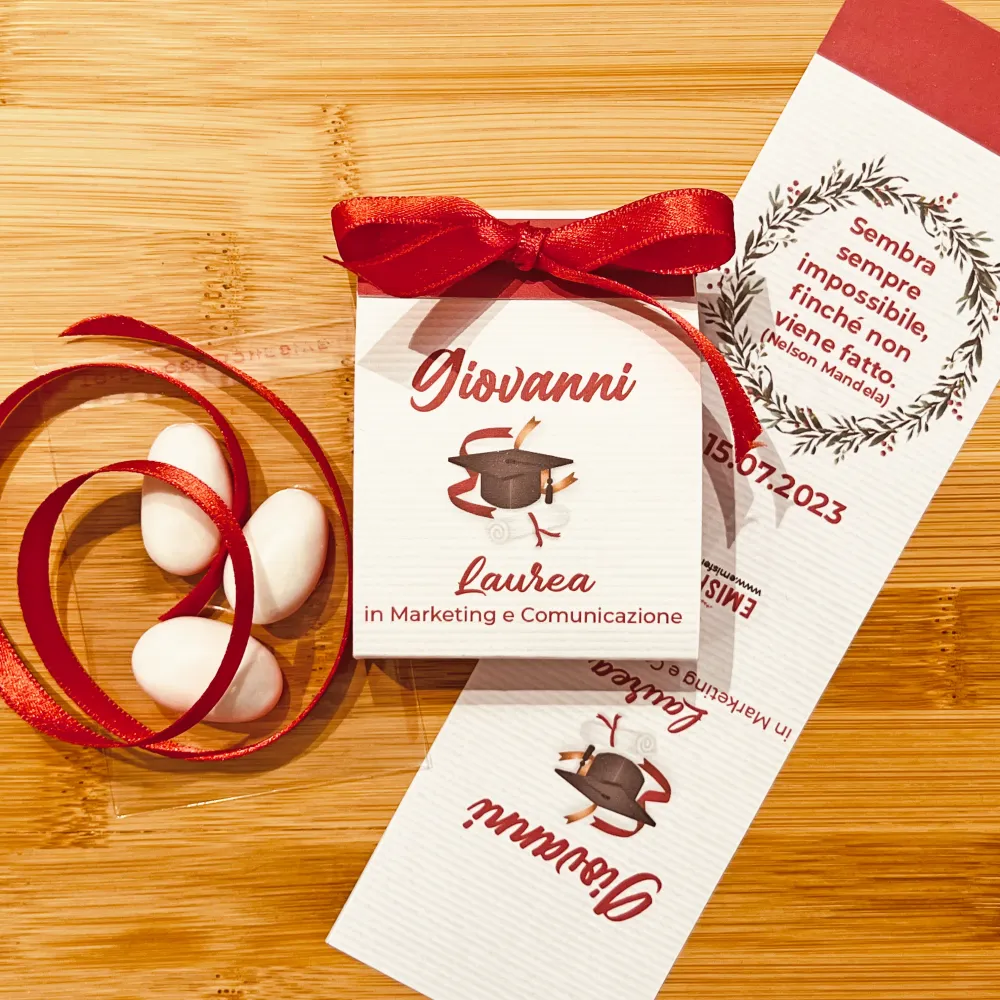 Kit 5 Scatoline Portaconfetti Laurea