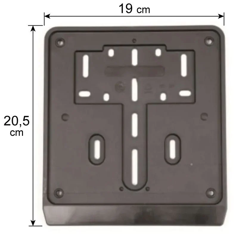 Porta targa plastica nera universale Scooter - Moto (NON PER 50cc)
