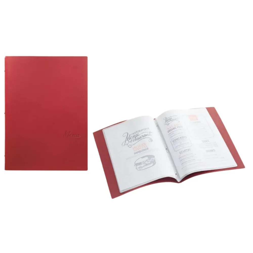 Portamenu A4 similpelle rosso con 6 buste € 9,70 + Iva