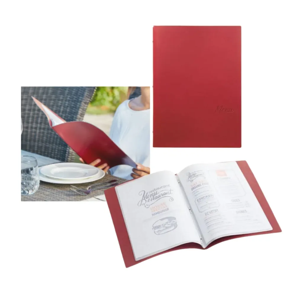 Portamenu A4 similpelle rosso con 6 buste € 9,70 + Iva