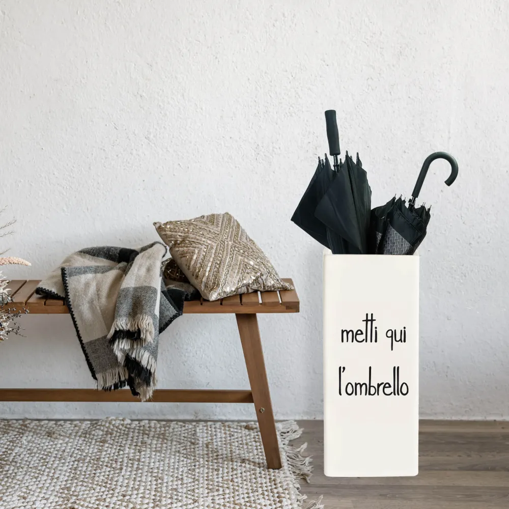 Porta-ombrelli grès Metti qui l'ombrello