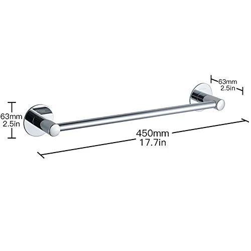 Wangel Portasciugamani Da Parete 40cm, Colla Poliertes Finish - 40cm