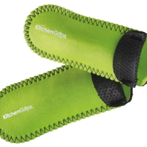 Protezione dita deluxe nera 2 pezzi verde 16 cm