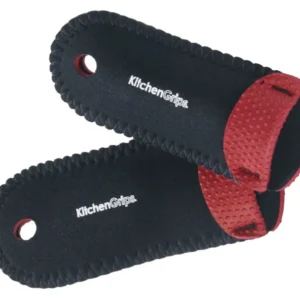 Protezione dita deluxe rossa 2 pezzi nera 16 cm