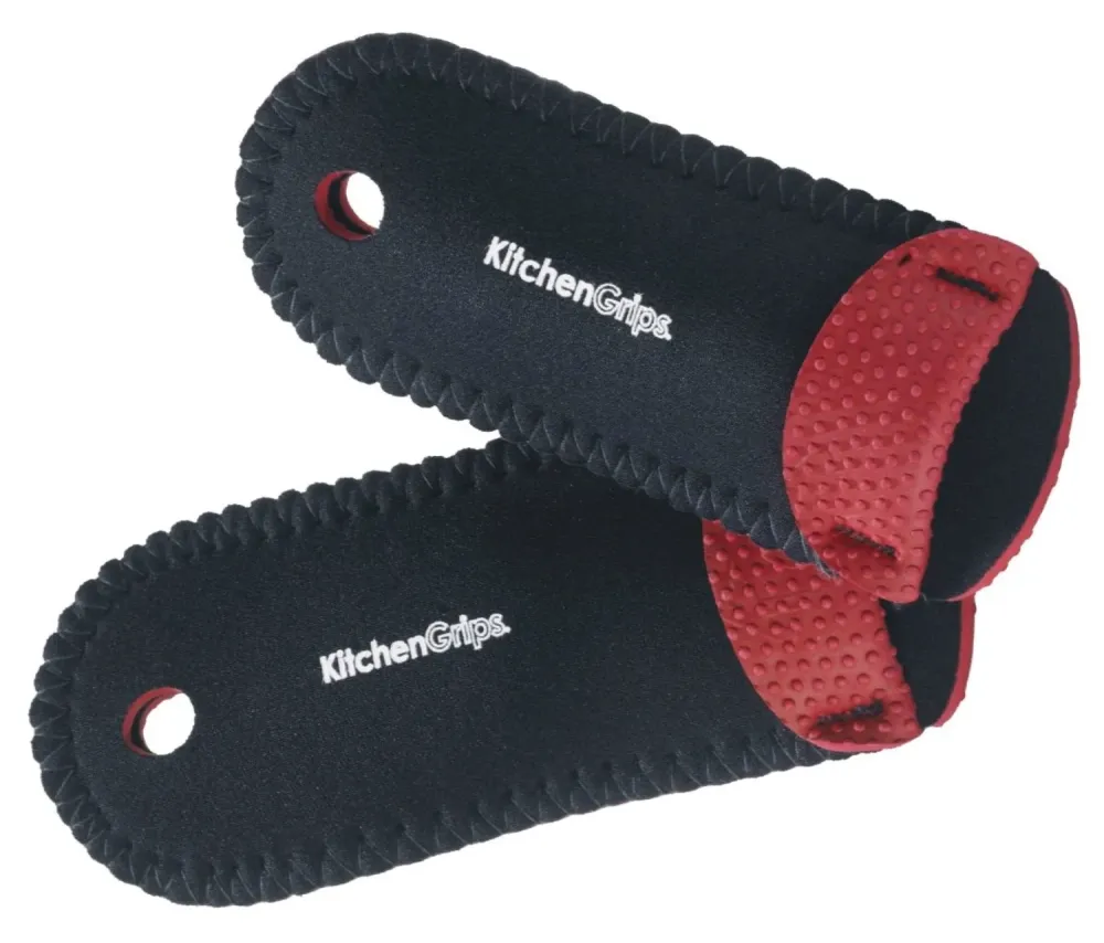 Protezione dita deluxe rossa 2 pezzi nera 16 cm