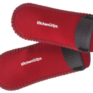 Protezione per le dita deluxe nera 2 pezzi rossa 16 cm