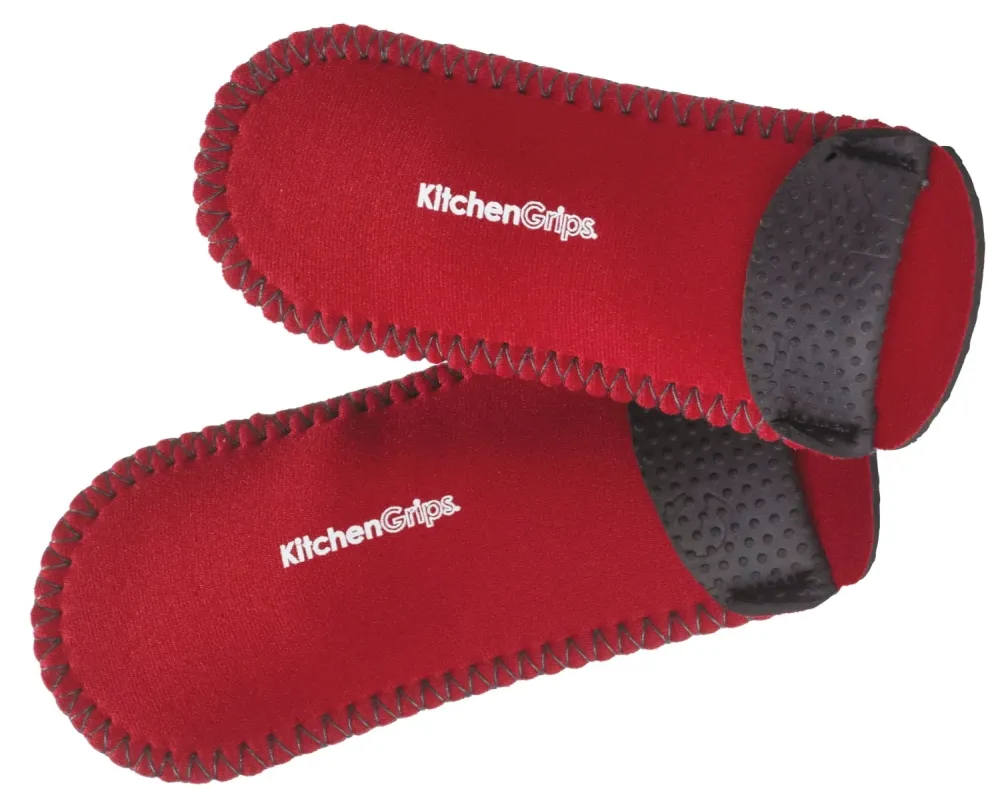 Protezione per le dita deluxe nera 2 pezzi rossa 16 cm