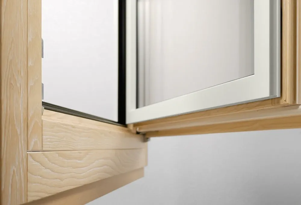 Portafinestra bandiera LEGNO MORDENZATO/ALLUMINIO EFFETTO LEGNO 70x240-130x150