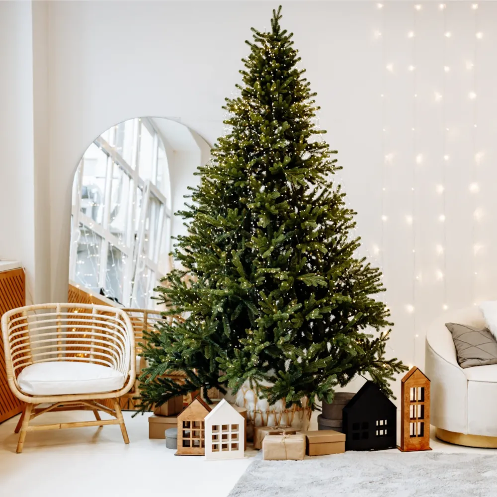 Pupazzo di Neve PVC Eccezionale Spruce Snow-covered Christmas tree PE branches 180
