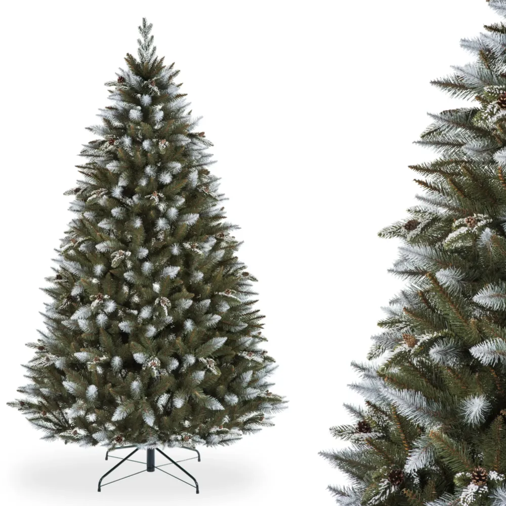 PVC Premium Spruce Snow-covered Christmas tree PE branches 180