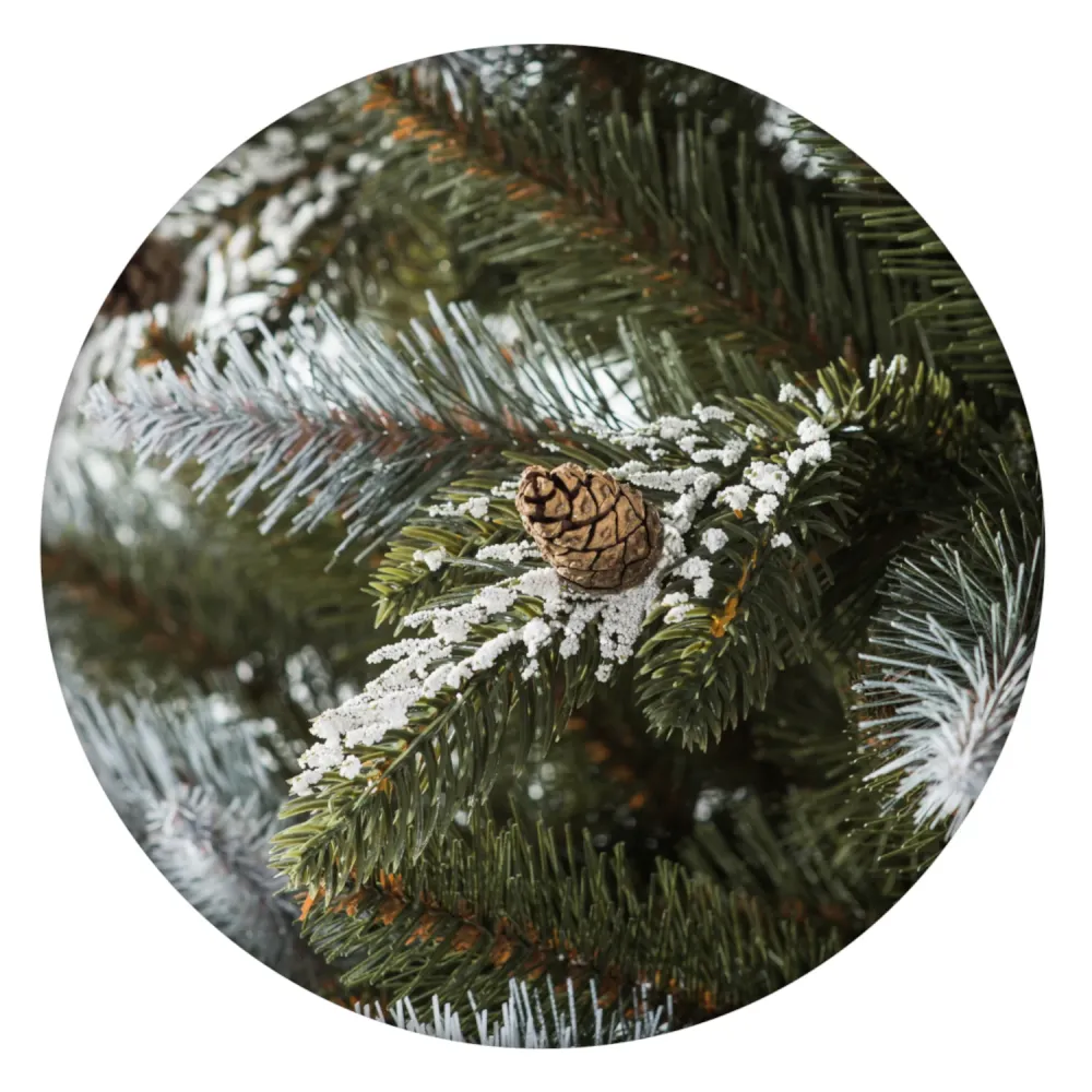 PVC Premium Spruce Snow-covered Christmas tree PE branches 180