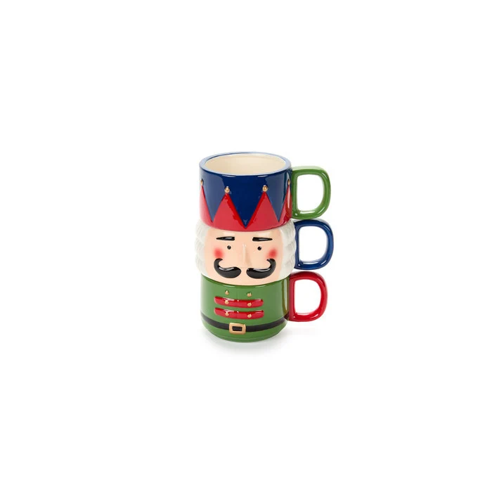 3 tazze schiaccianoci dolomite – Christmas Carol e Demetra Rossa