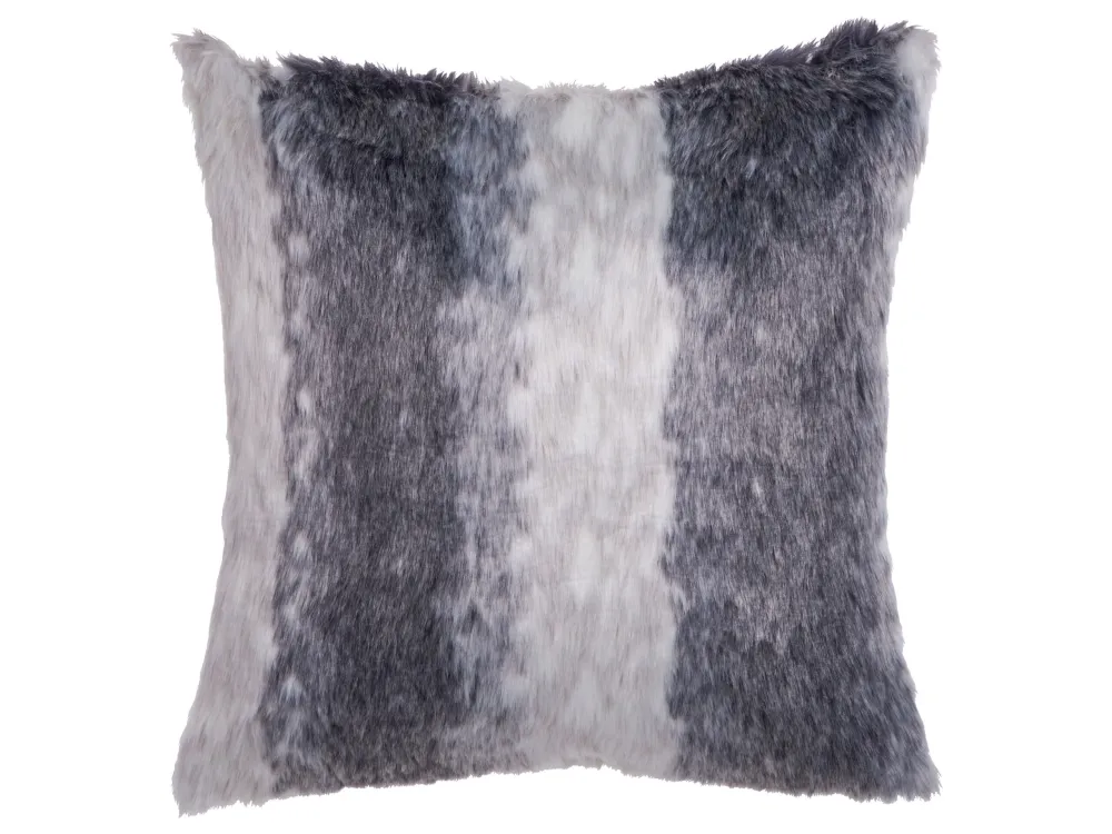 Set di 2 cuscini pelliccia grigio 45 x 45 cm HORDEUM