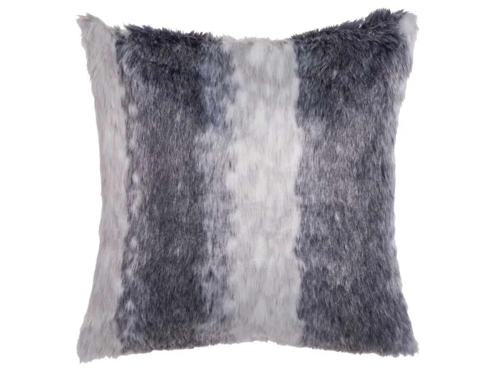 Set di 2 cuscini pelliccia grigio 45 x 45 cm HORDEUM