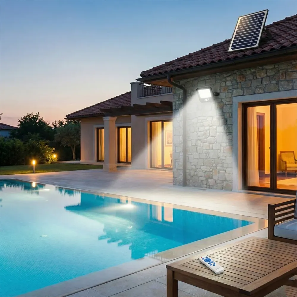 Proiettore LED Solare 10W 1500lm con Sensore e Telecomando Century