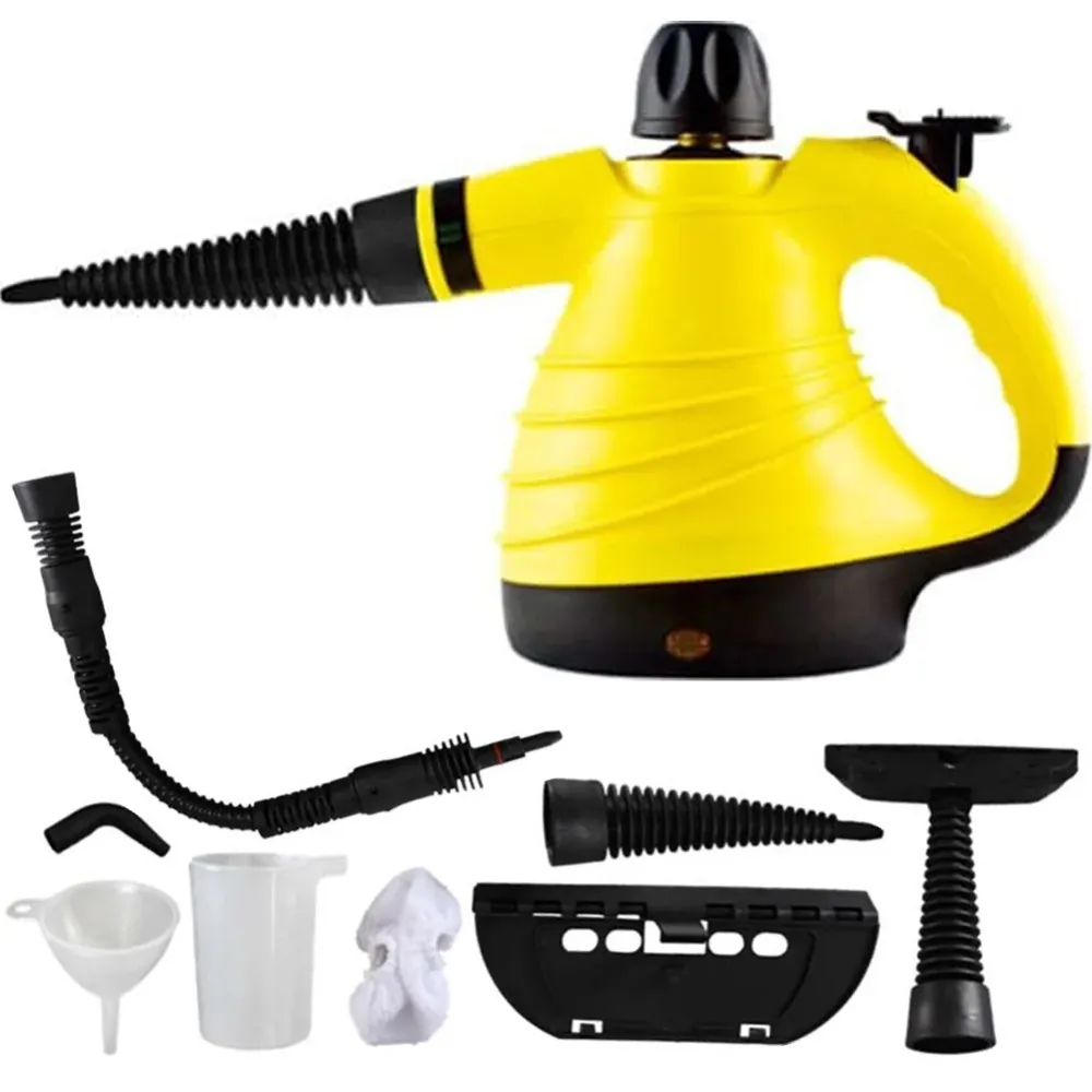 Mini Pulitore Vapore Potenza 1050 Watt Serbatoio 0,25 Litri con Accessori