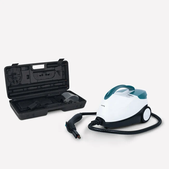 Ⓜ️🔵🔵🔵 H.Koenig NV6400 - Pulitrice vapore, POTENTE 2000W, con valigetta per accessori, PRONTO SOLI 8 MINUTI!