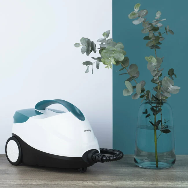 Ⓜ️🔵🔵🔵 H.Koenig NV6400 - Pulitrice vapore, POTENTE 2000W, con valigetta per accessori, PRONTO SOLI 8 MINUTI!